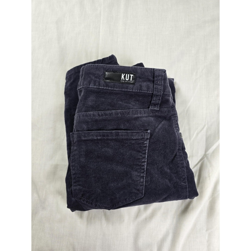 KUT From The Kloth Pants Womens 0 Blue‎ Diana Skinny Corduroy Jegging Stretch